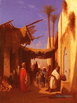  Arabe Tableau - Rue à Damas Partie 1 Arabe Orientaliste Charles Théodore Frère